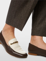 Marc Cain Collections Fordon Herringbone Pants Seal Brown BC81.39W74