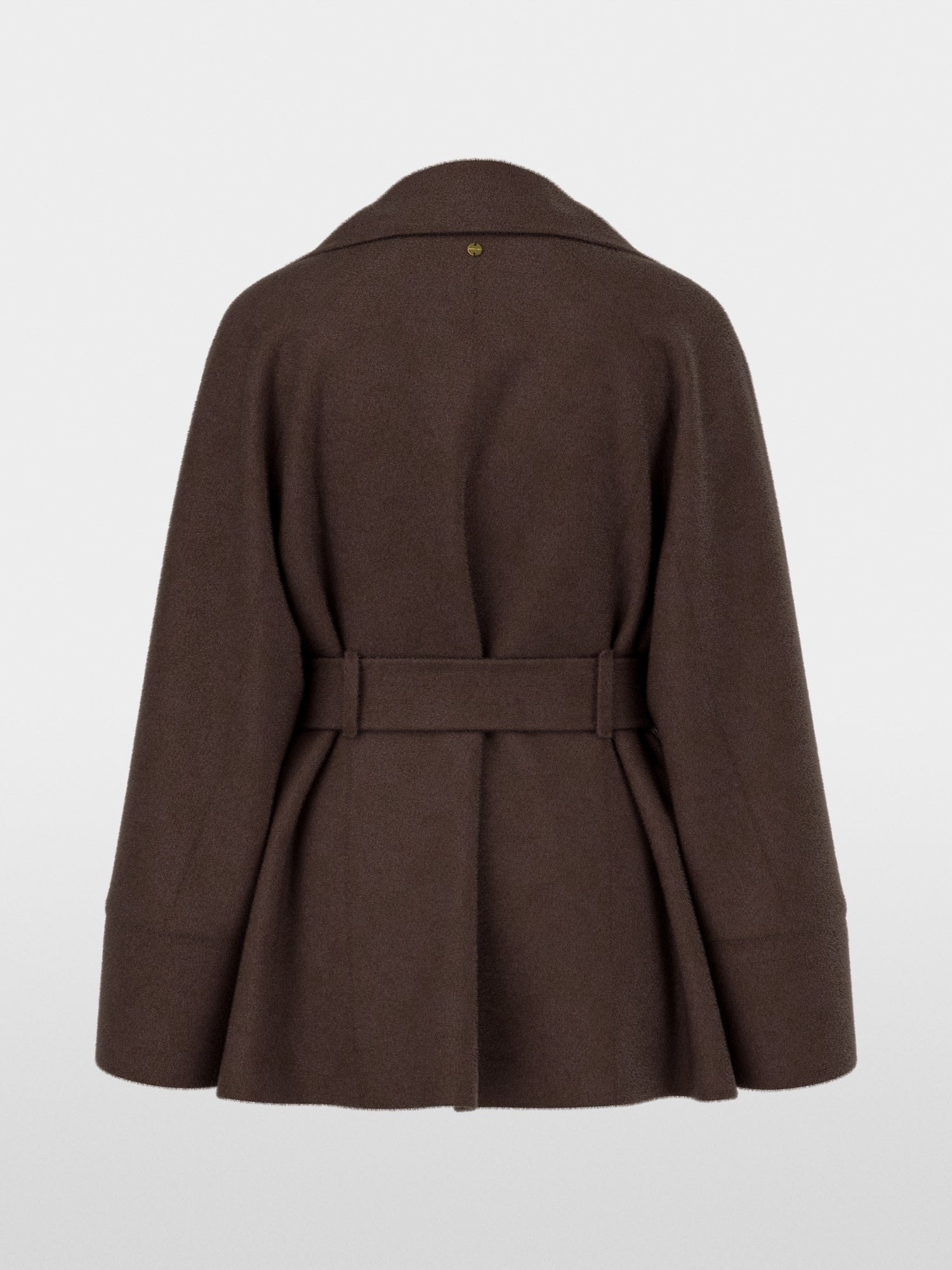 Marc Cain Collections Short Wool Coat Seal Brown BC12.04W33