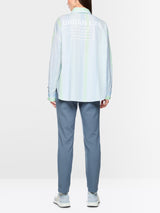 Marc Cain Sports Striped Blouse Niagara Mist BS51.12W15