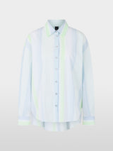 Marc Cain Sports Striped Blouse Niagara Mist BS51.12W15