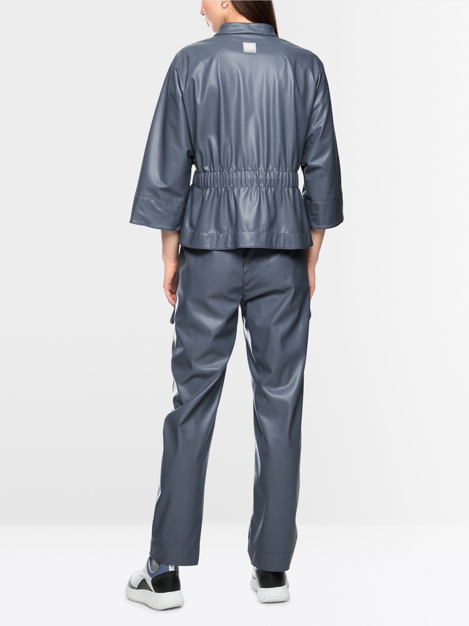 Marc Cain Sports Faux Leather Jacket Grisaille BS31.10J07
