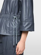 Marc Cain Sports Faux Leather Jacket Grisaille BS31.10J07