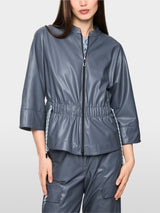 Marc Cain Sports Faux Leather Jacket Grisaille BS31.10J07