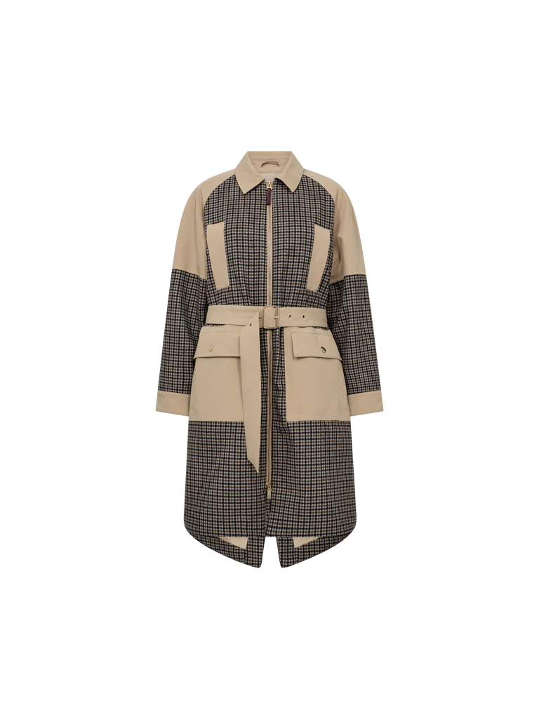 Mos Mosh Aline Check Jacket Doeskin