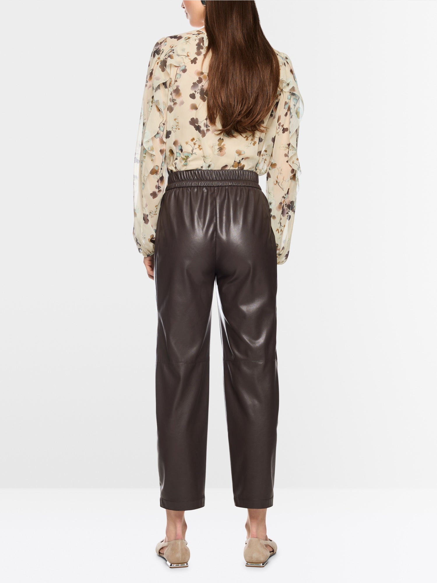 Marc Cain Collections RANCHI Relaxed Fit Pull On Pants After Dark BP81.35J20