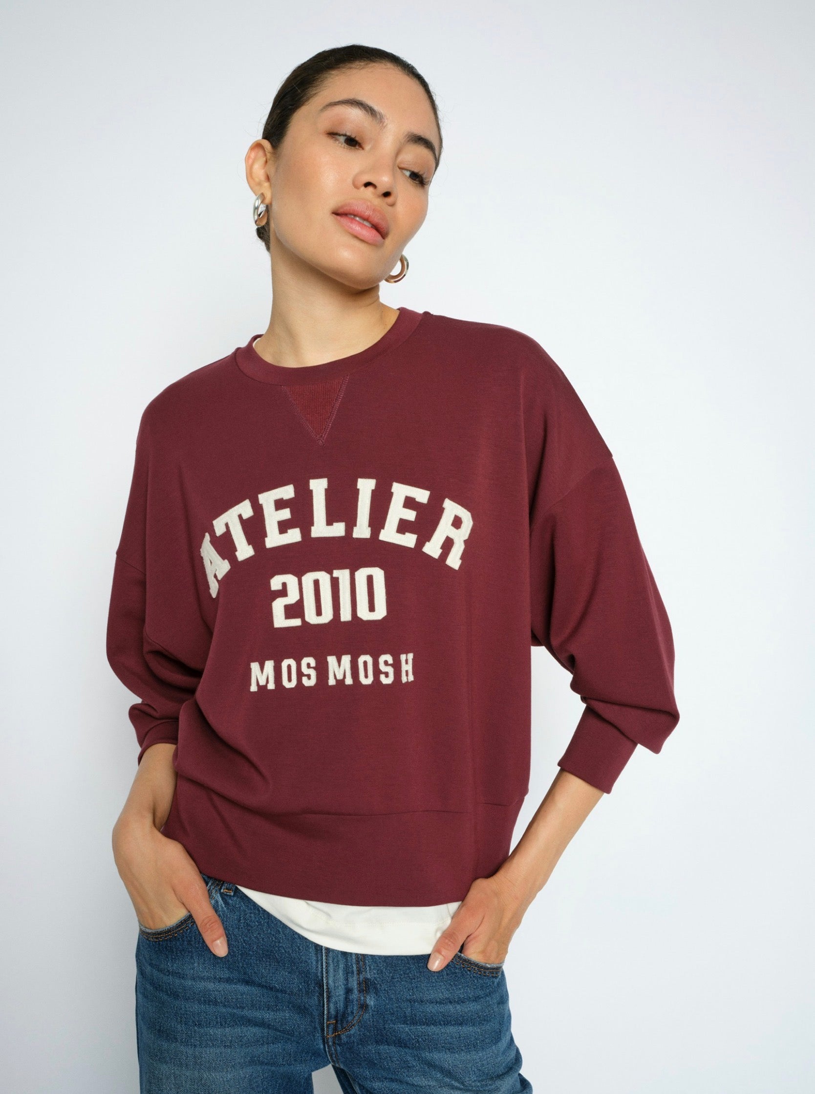Mos Mosh Nima Sweatshirt Port Royal