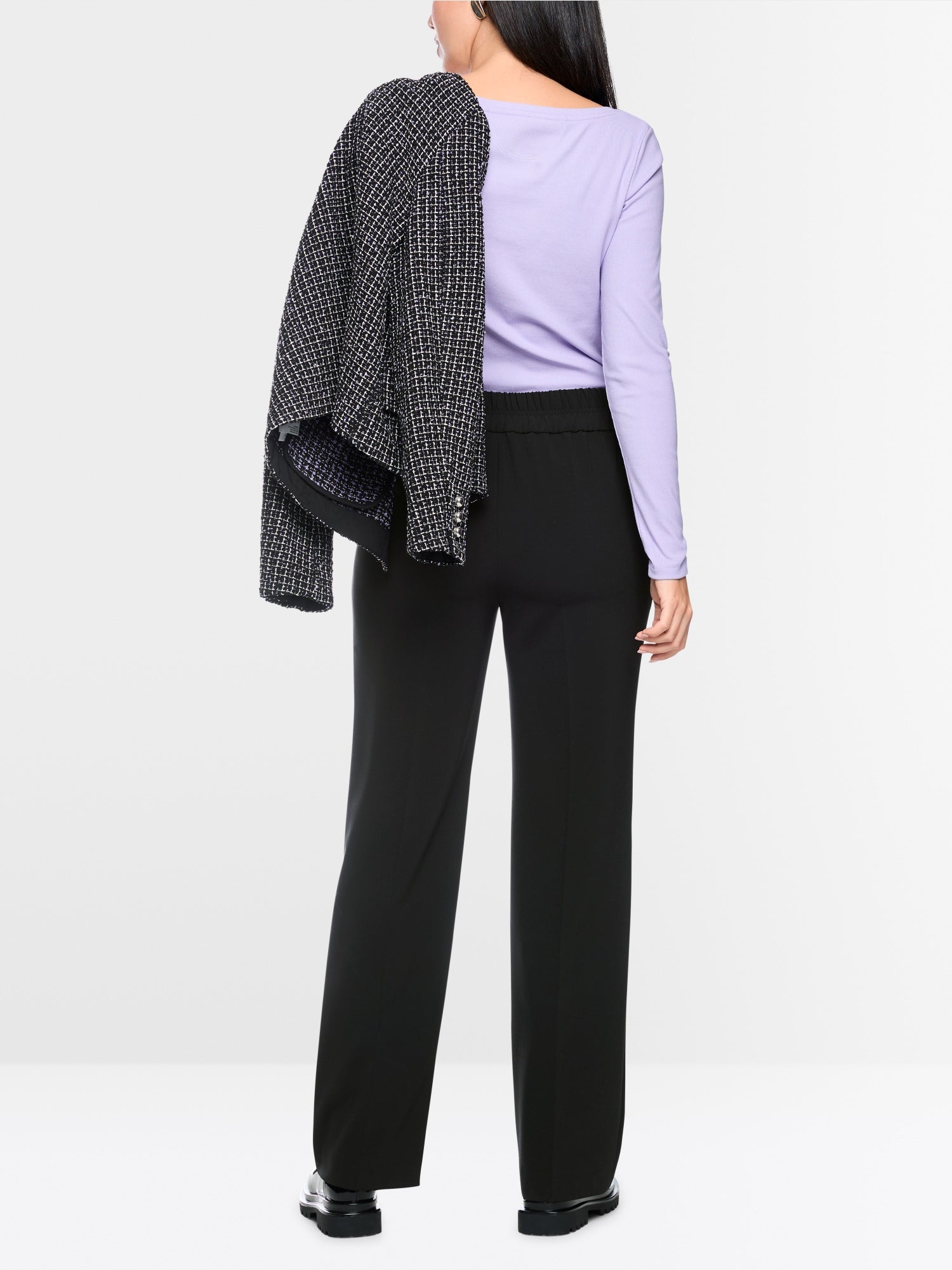 Marc Cain Collections WASHINGTON Wide Fit Pull on Pants Black BC81.19W16