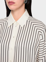Marc Cain Collections Geometric Blouse in a Silk Blend BC51.12W18