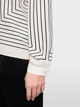 Marc Cain Collections Geometric Blouse in a Silk Blend BC51.12W18