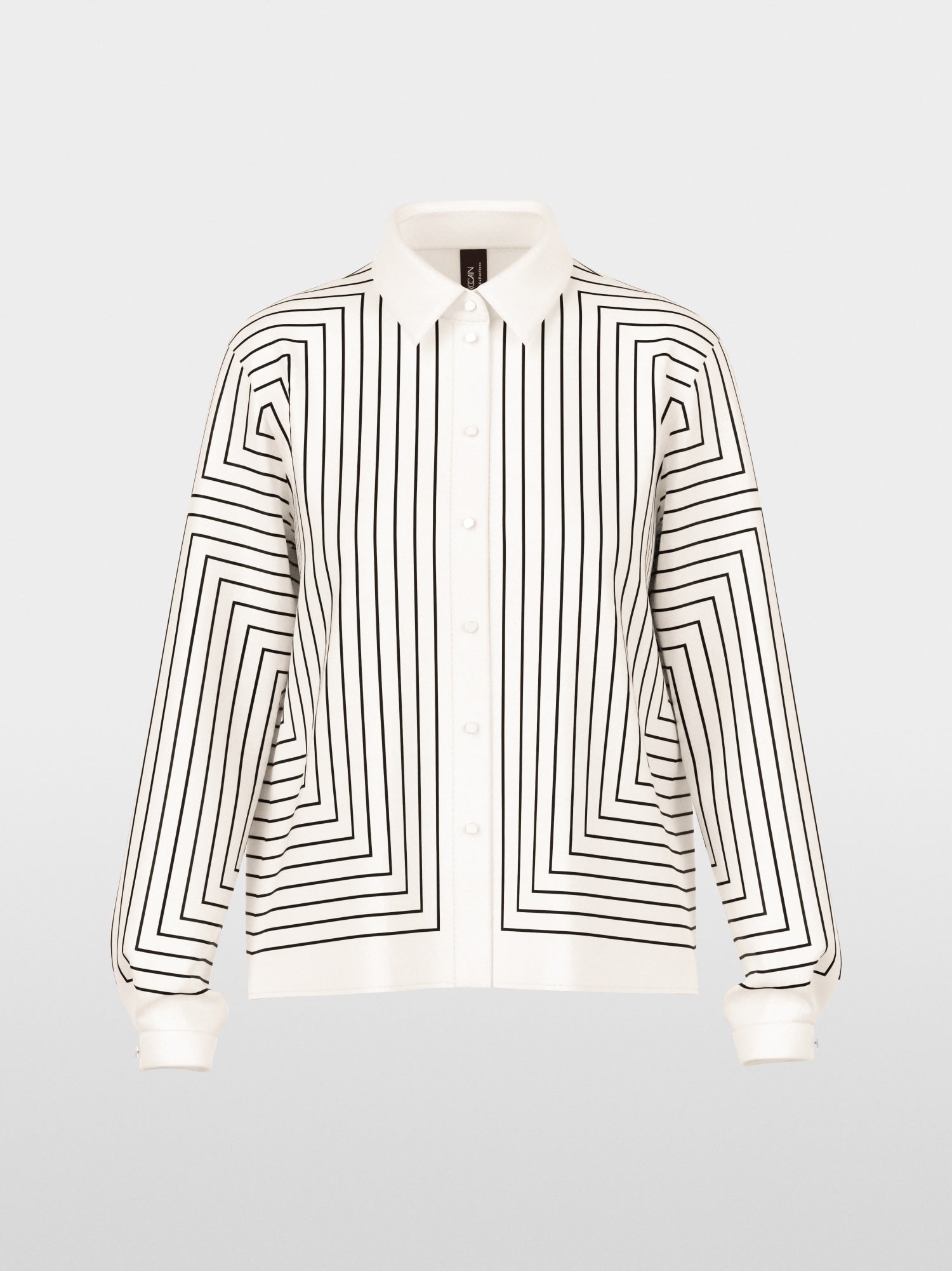 Marc Cain Collections Geometric Blouse in a Silk Blend BC51.12W18