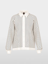Marc Cain Collections Geometric Blouse in a Silk Blend BC51.12W18