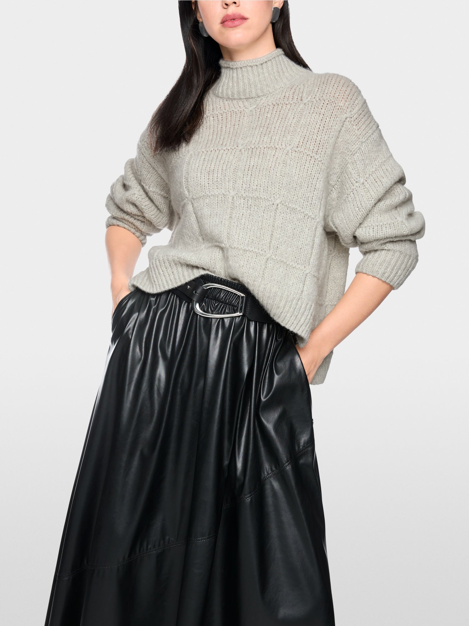 Marc Cain Collections Oversized Sweater Vapour Blue BC41.15M07