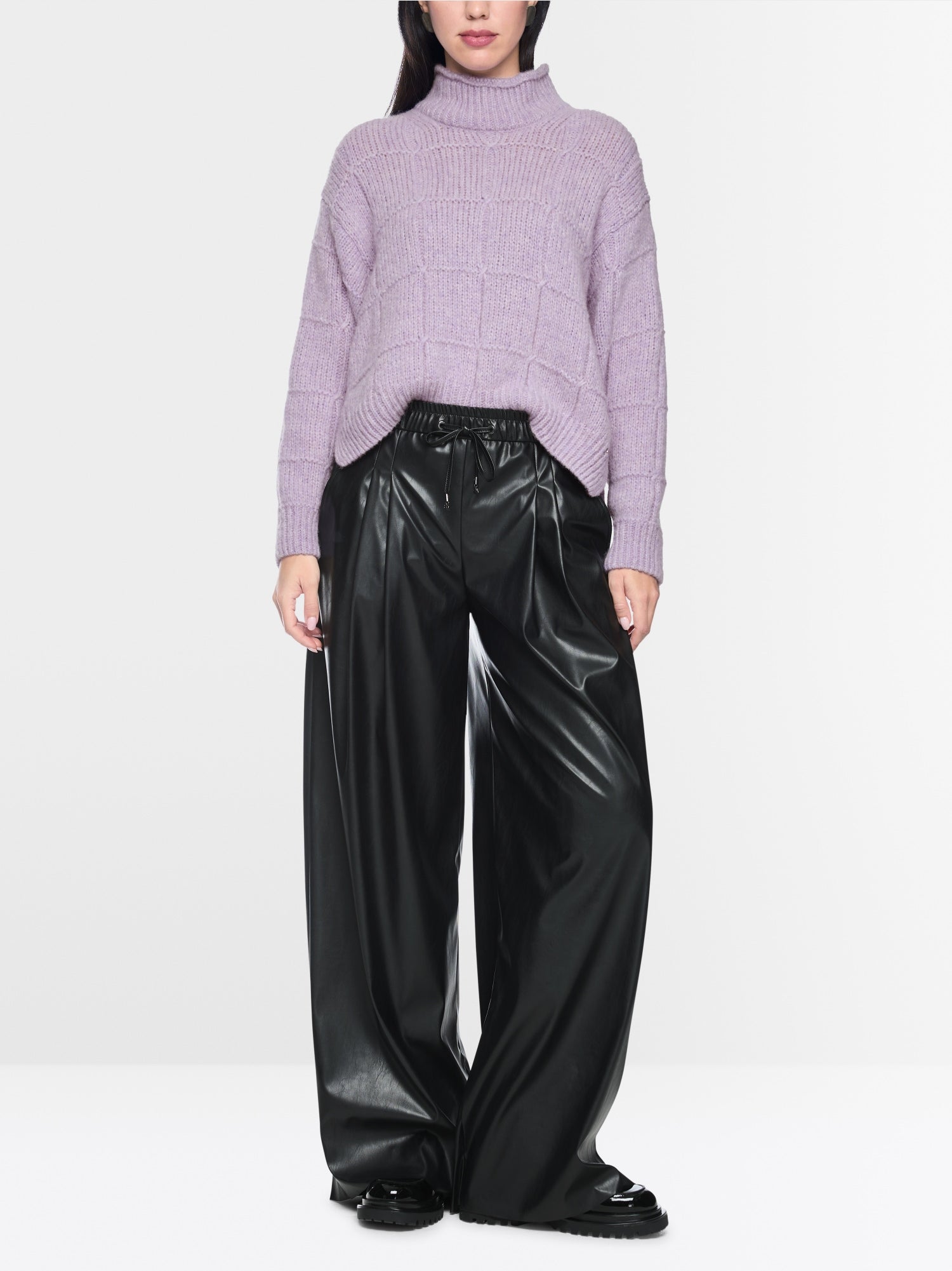 Marc Cain Collections Oversized Sweater Purple Rose BC41.15M07