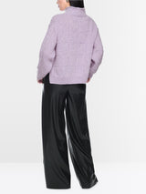 Marc Cain Collections Oversized Sweater Purple Rose BC41.15M07