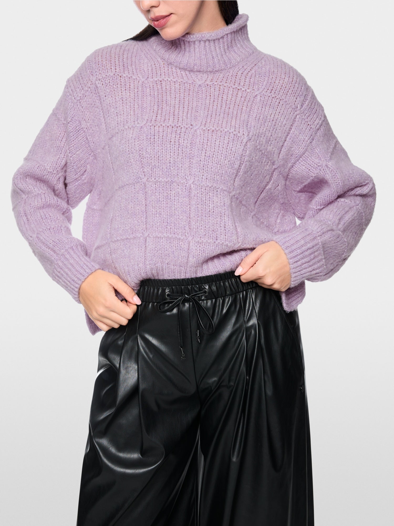 Marc Cain Collections Oversized Sweater Purple Rose BC41.15M07