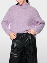 Marc Cain Collections Oversized Sweater Purple Rose BC41.15M07