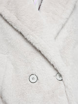 Marc Cain Collections Short Faux Fur Coat Vapour Blue BC12.07W64