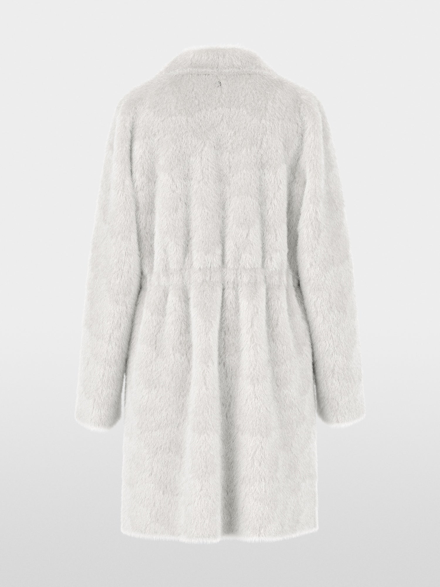 Marc Cain Collections Luxurious Faux Fur Coat Vapour Blue BC11.08W64