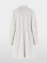 Marc Cain Collections Luxurious Faux Fur Coat Vapour Blue BC11.08W64