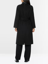 Marc Cain Collections Short Coat with Leather Detailing Black BC11.06W33
