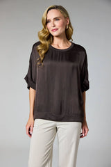 d.e.c.k. By Decollage Satin Tee Chocolate