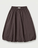 FROCKS Lucy Puff Poplin Skirt Chocolate