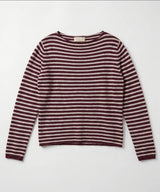 FROCKS Melissa Stripe Cashmere Sweater Claret