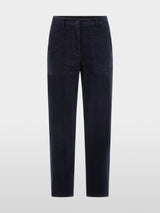 Marc Cain Sports RUMA relaxed fit Corduroy Pants Navy BS81.19W21