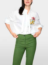 Marc Cain Sports Cotton Pussy Bow Blouse BS51.17W80