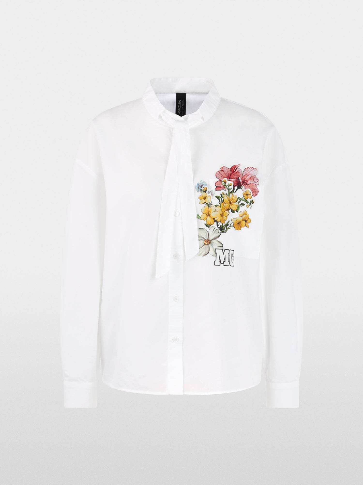 Marc Cain Sports Cotton Pussy Bow Blouse BS51.17W80
