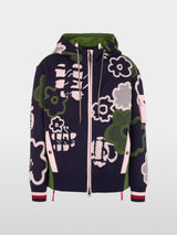 Marc Cain Collections Sporty Cardigan with Floral Pattern BS39.10M54