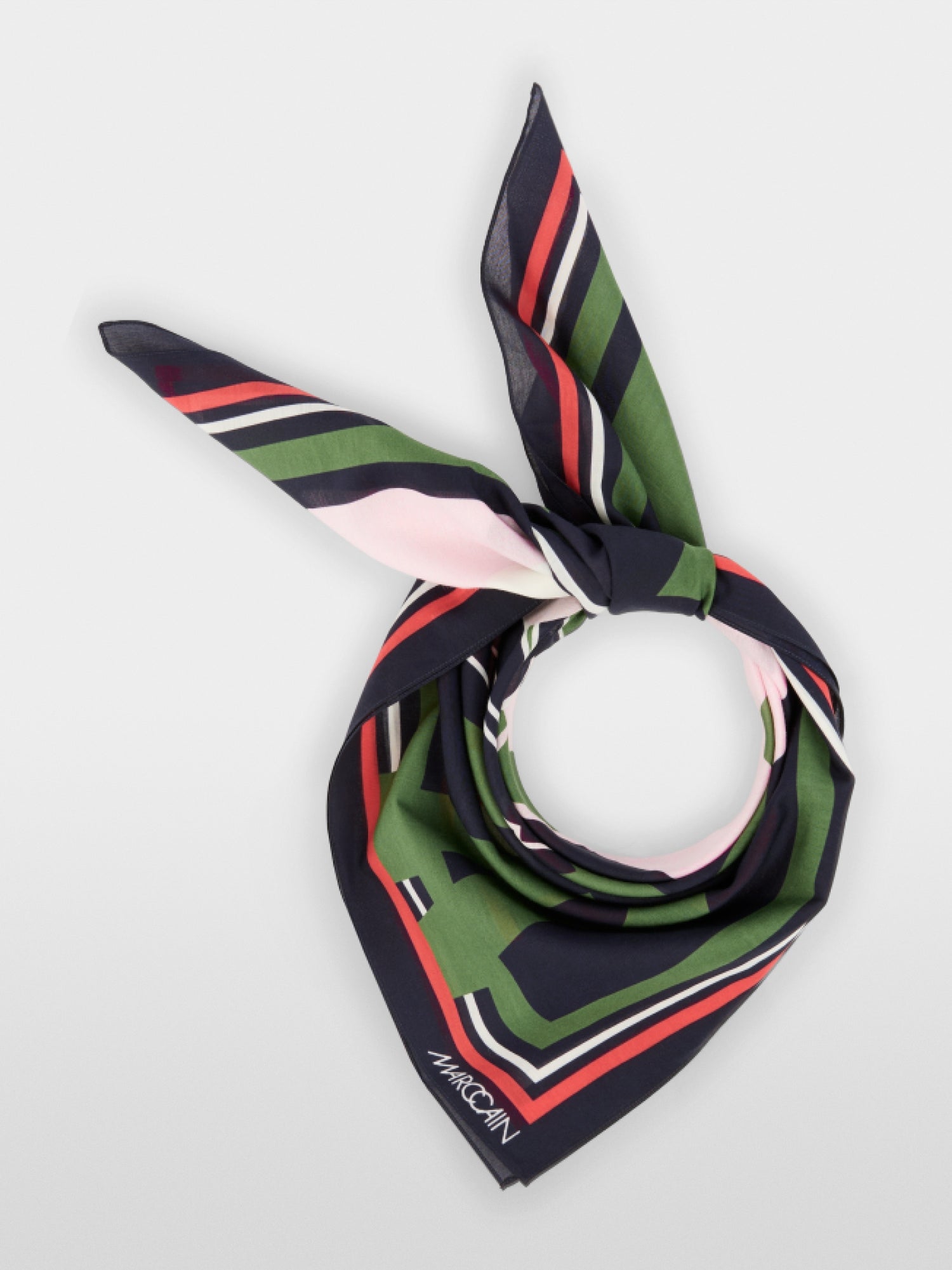Marc Cain Sports Typographic Print Silk Scarf BSB1.05Z64