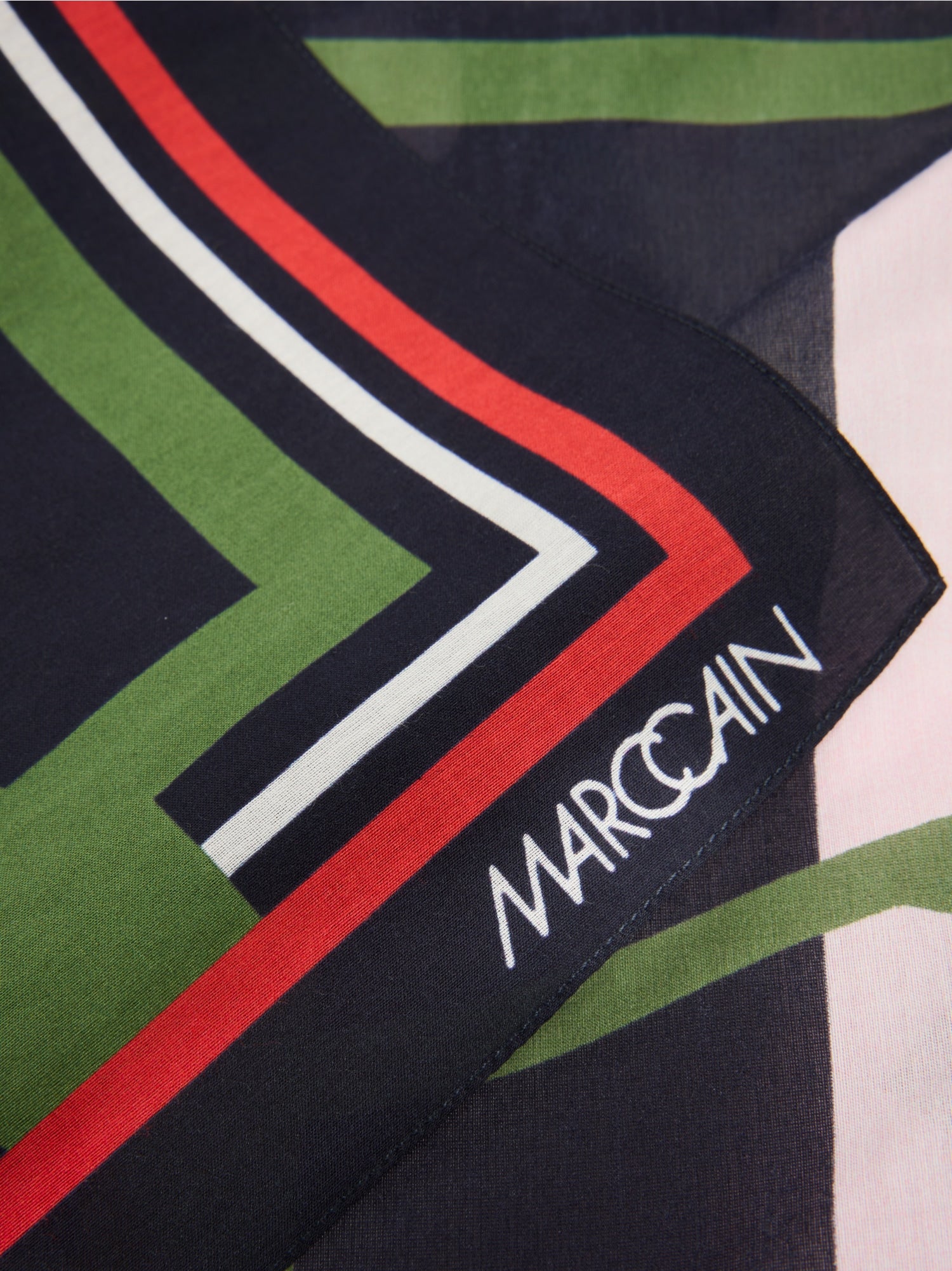 Marc Cain Sports Typographic Print Silk Scarf BSB1.05Z64