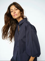 Mos Mosh Vinita 3/4 Shirt Salute Navy