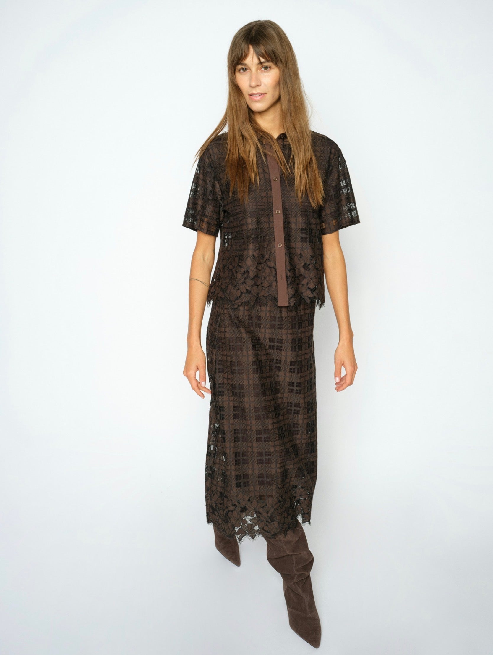 Mos Mosh Bia Checko Lace Skirt Deliciosa