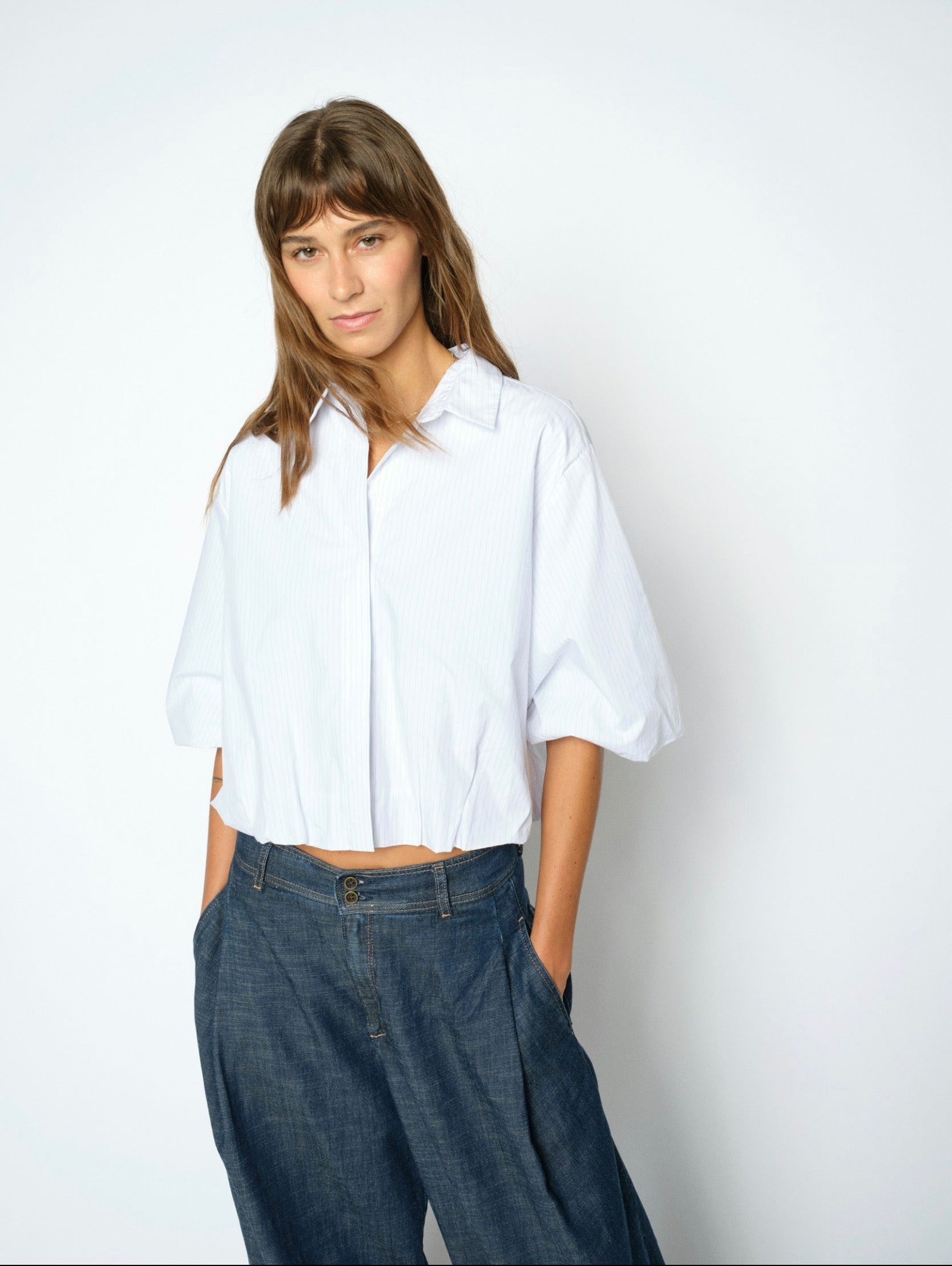 Mos Mosh Maxine Nylah Shirt Bright White