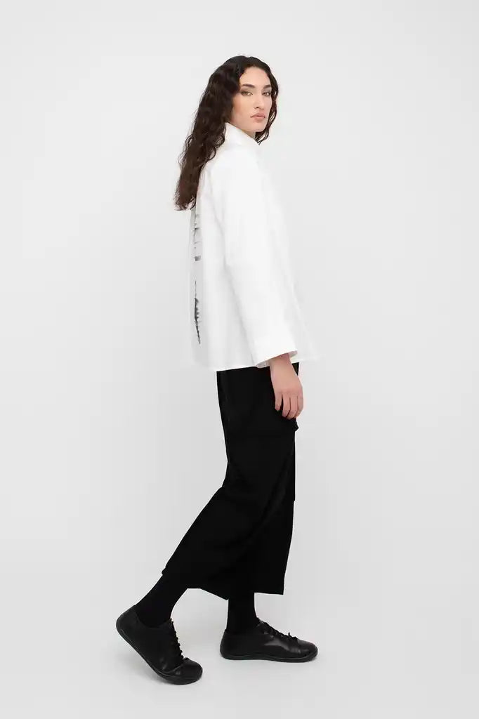 OZAI N KŪ Print Shirt White 777007