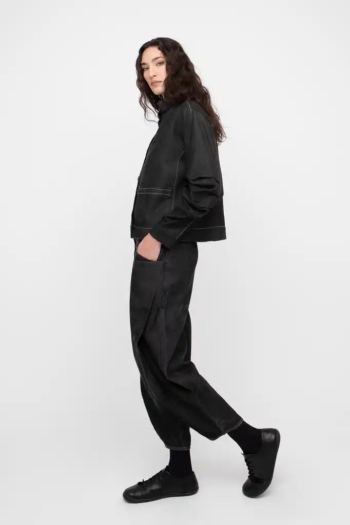 OZAI N KŪ Denim Jacket Black 777010