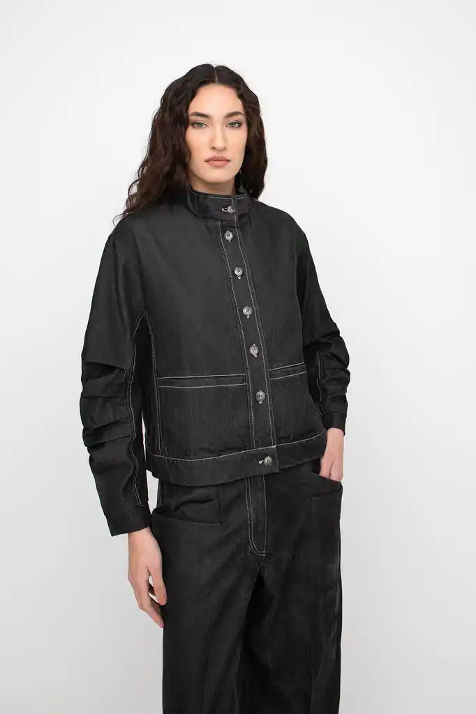 OZAI N KŪ Denim Jacket Black 777010