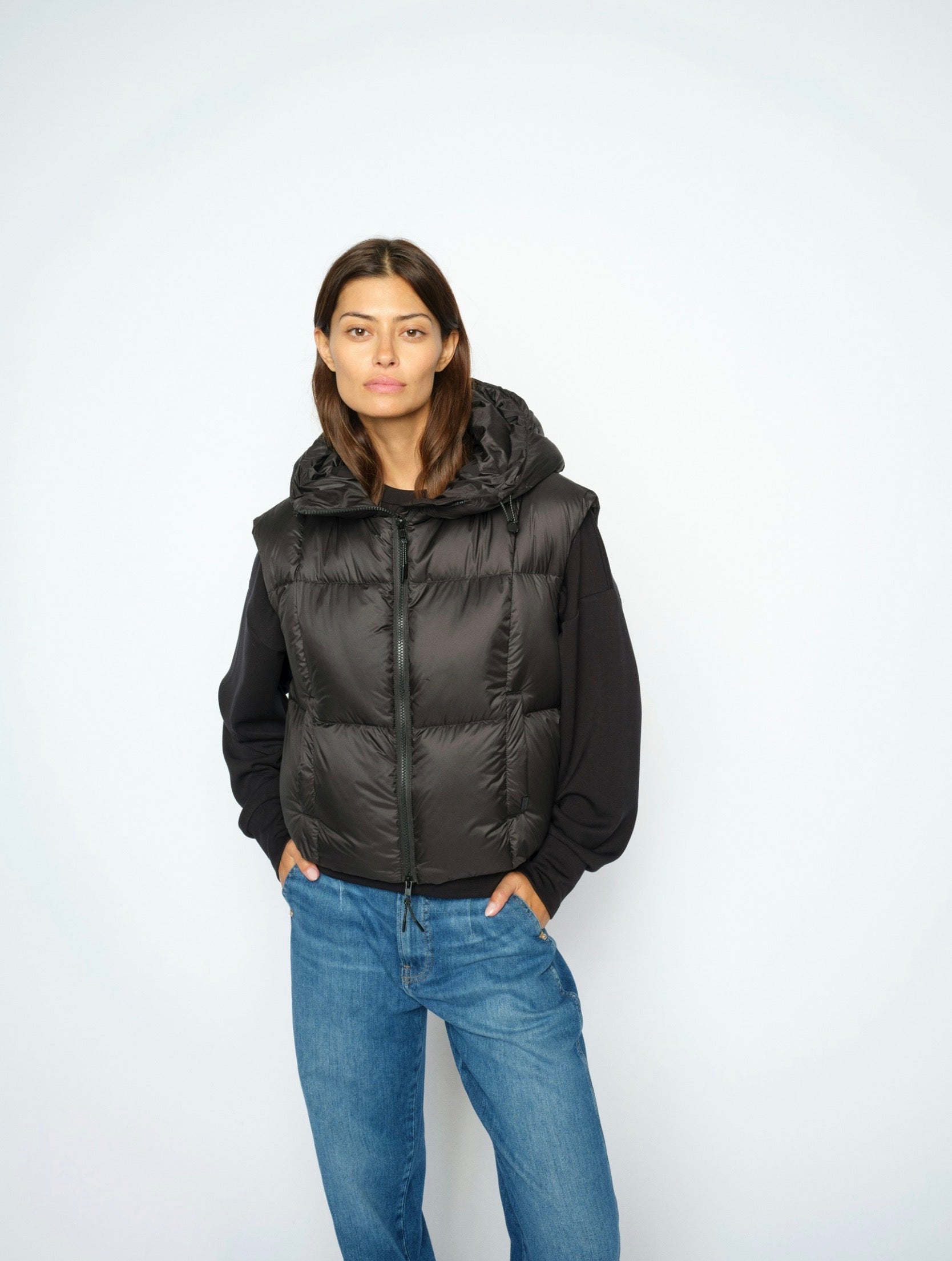 Mos Mosh Kiara Tally Down Vest Black