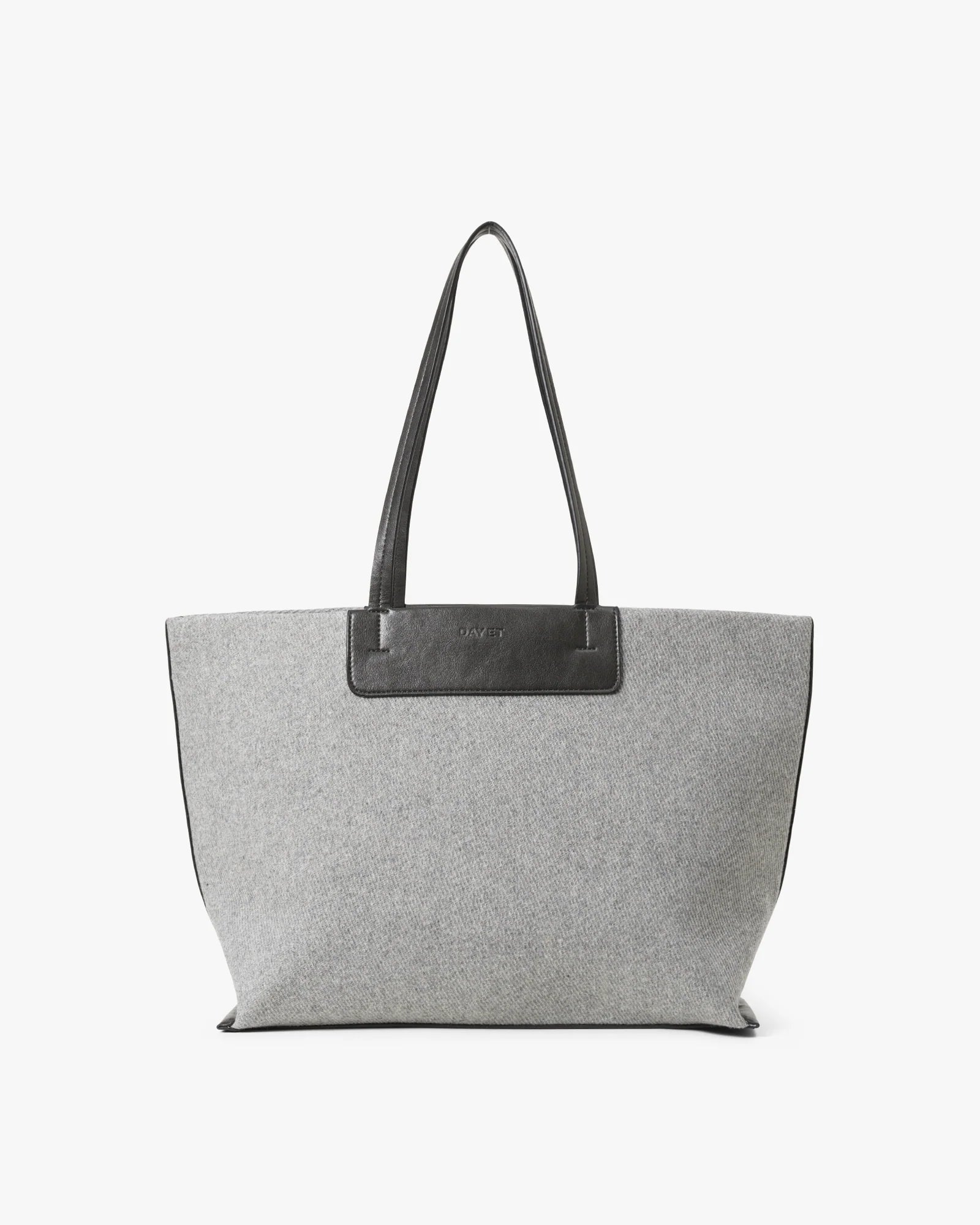 DAY ET Medium Structured Wool Work Bag Mid Grey