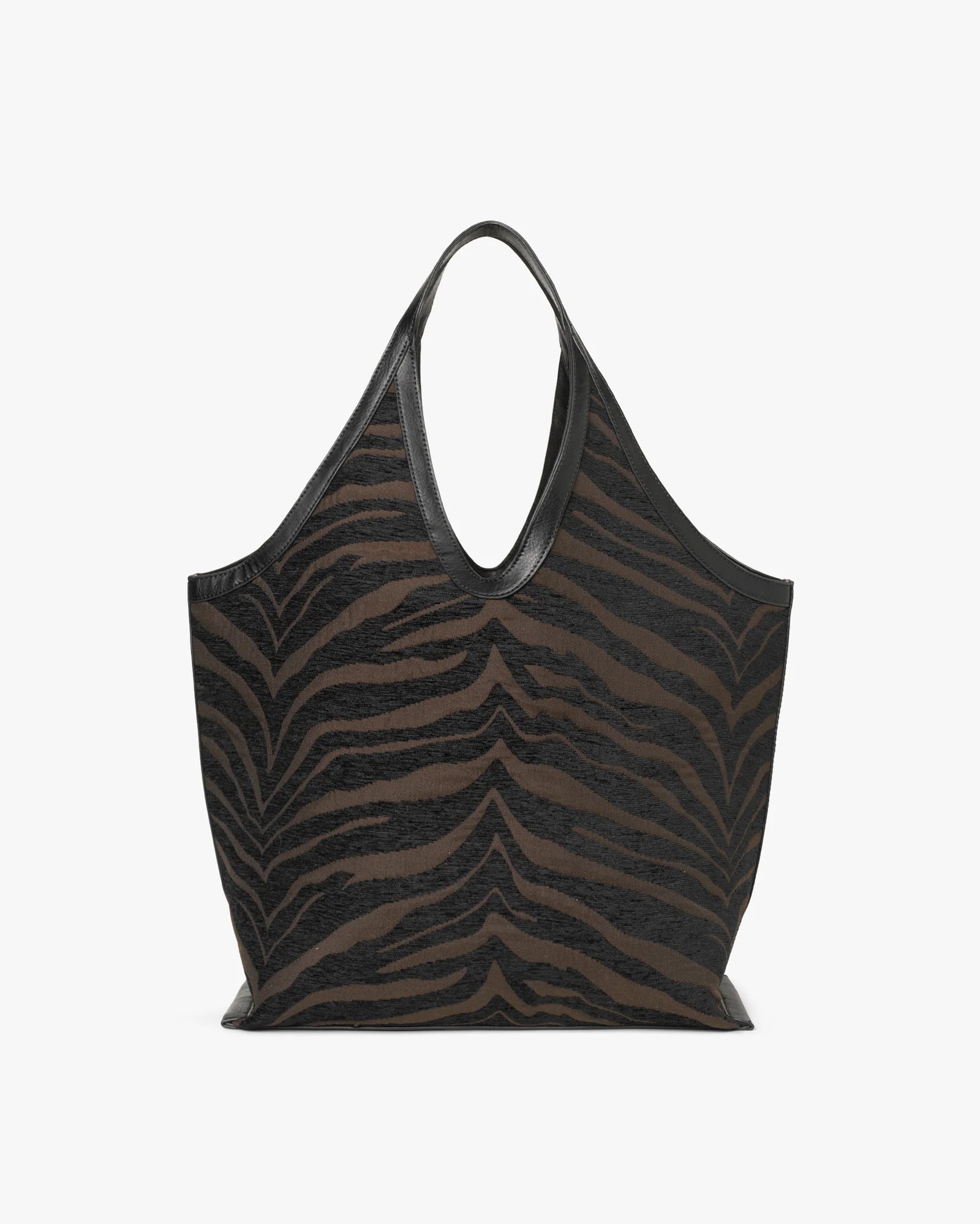 DAY ET Large Zebra Tote Coffee Bean