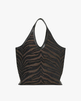 DAY ET Large Zebra Tote Coffee Bean