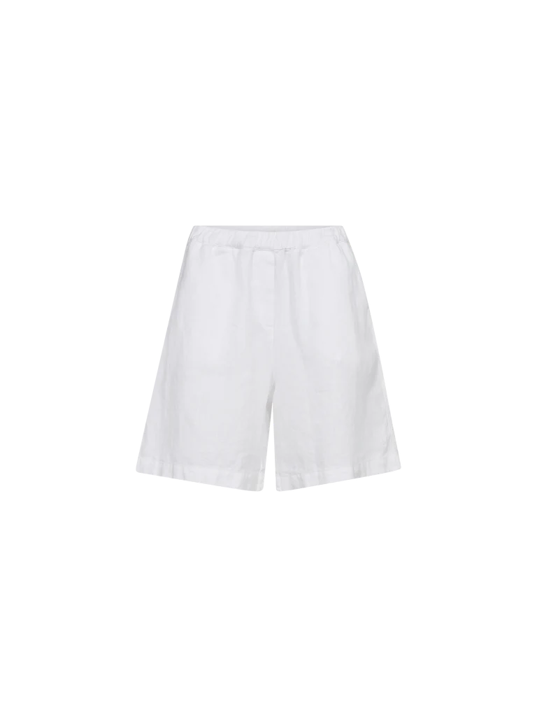 Mos Mosh Emmie Linen Bermuda Short White