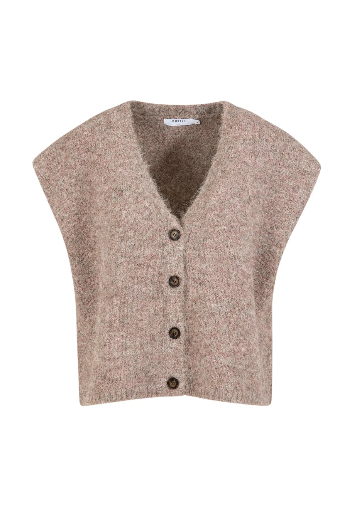 Coster Copenhagen Boxy Knit Vest Rose Mix