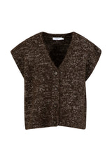 Coster Copenhagen Boxy Knit Vest Brown Mix