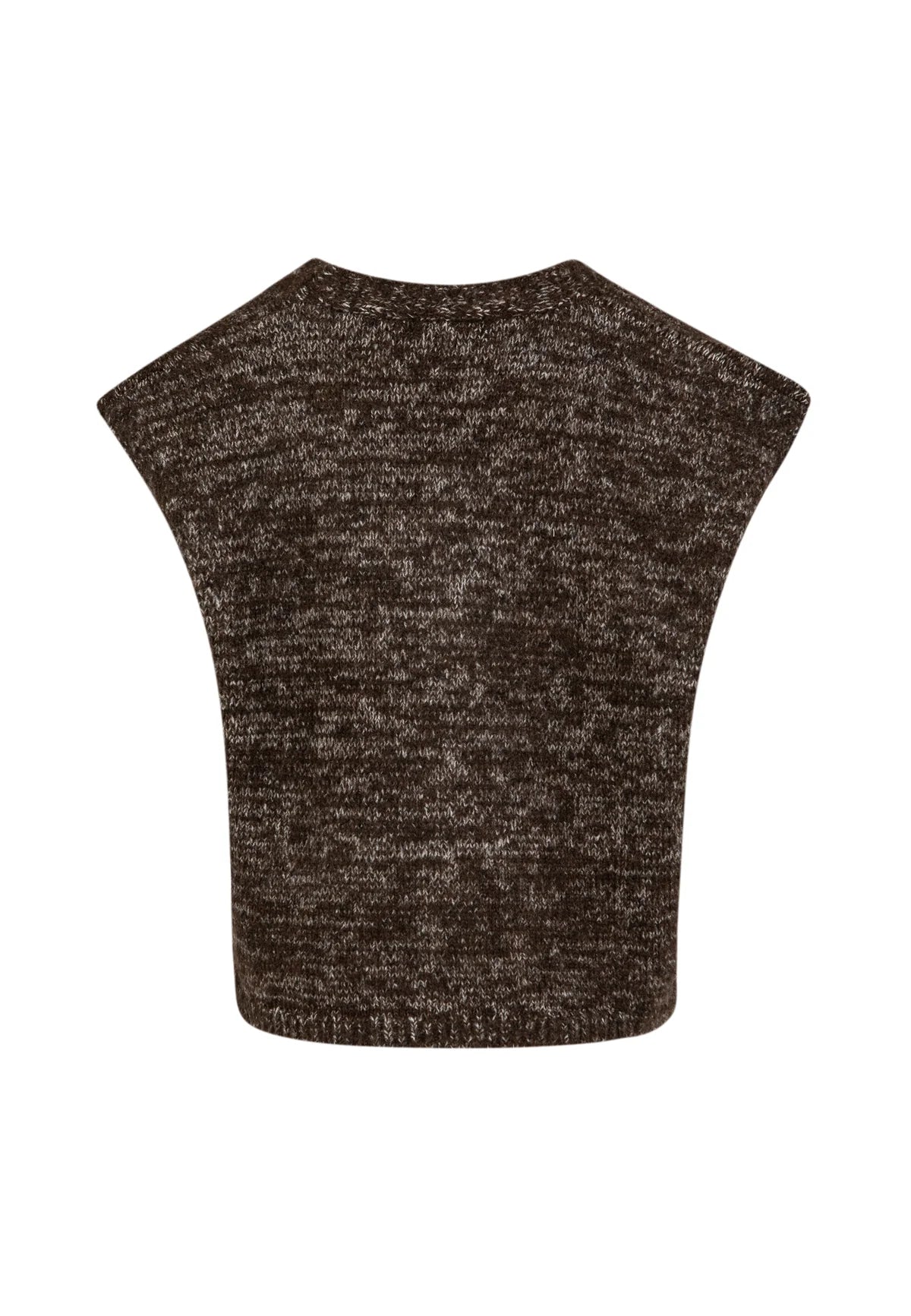Coster Copenhagen Boxy Knit Vest Brown Mix