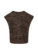 Coster Copenhagen Boxy Knit Vest Brown Mix