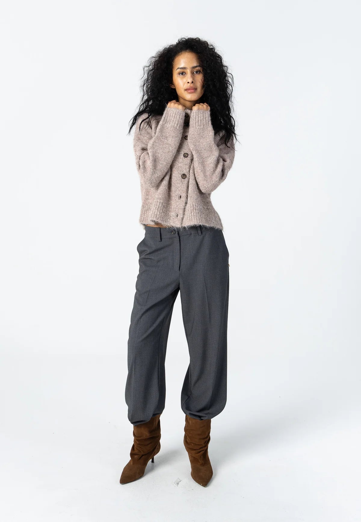 Coster Copenhagen Knit Cardigan Brown Mix