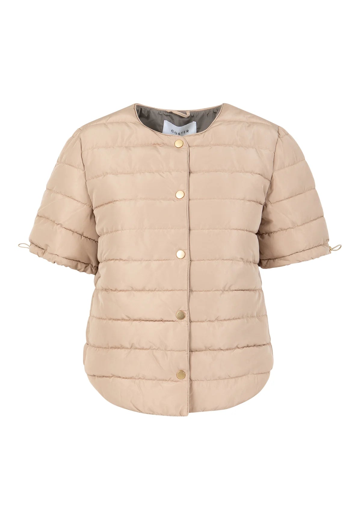 Coster Copenhagen Asta Quilted Short Sleeve Jacket Sand